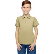 Boys' Uniform Polo Shirts - Khaki, Short Sleeve, Size 16-20