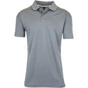 Men's Dry Fit Polo Shirts - Gray, Large, Moisture-Wicking