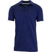 Men's Big & Tall Dry Fit Polo Shirts - Navy, 3XL, Moisture-Wicking