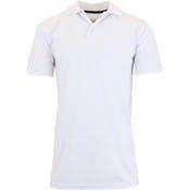 Men's Big & Tall Dry Fit Polo Shirts - White, 2XL, Moisture-Wicking