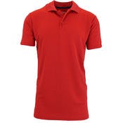 Men's Dry Fit Polo Shirts - Red, Small-2XL, Moisture-Wicking