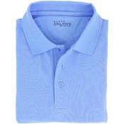 Adult Uniform Polo Shirts - Light Blue, Short Sleeve, Size M - 2X