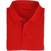 Big & Tall Adult Uniform Polo Shirts - Red, Short Sleeve, 3X - 6X