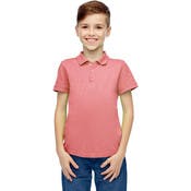 Boys' Uniform Polo Shirts - Pink, Short Sleeve, Size 16-20