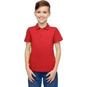Boys' Uniform Polo Shirts - Red, Short Sleeve, Size 16-20