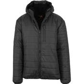 Men's Puffer Jackets - S-2X, Black, Sherpa-Lined