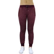 Women's Sweatpants - S-XL, Heather Burgundy, Slim Fit