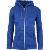 Women's Full Zip Hoodies - S-2X, Medium Blue