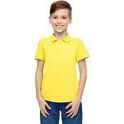Boys' Uniform Polo Shirts - Yellow, Short Sleeve, Size 16-20