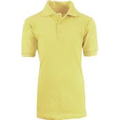 Boys' School Uniform Polo Shirts - Size 7, Yellow