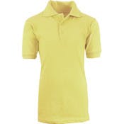 Boys' School Uniform Polo Shirts - Sizes 4-7, Yellow