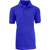 Boys' School Uniform Polo Shirts - Size 8, Royal Blue