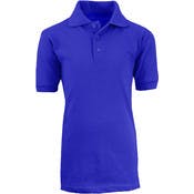 Men's Uniform Polo Shirts - Royal Blue, Large, Short Sleeve