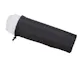 Black cylindrical sleeve with white interior mesh protruding at one end