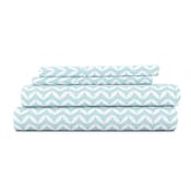 Premium Sheet Sets - Chevron Blue, Cali King, 4 Piece