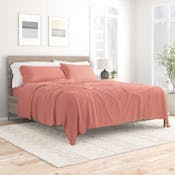 Twin Bed Sheet Sets - 4 Pieces, Clay, Ultra Soft