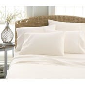 Double Brushed Sheet Sets - Ivory, Full, 6 Piece