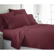 Microfiber Bed Sheets - Burgundy, Twin XL, 4 Piece Set