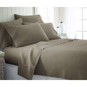 Microfiber Bed Sheets - Taupe, Twin, 4 Piece Set