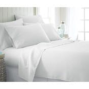 Microfiber Bed Sheets - White, Twin XL, 4 Piece Set