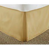 Premium Bed Skirts - Gold, Cali King, Pleated