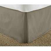 Premium Bed Skirts - Taupe, Cali King, Pleated