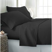 Microfiber Bed Sheets - Black, Twin, 3 Piece Set