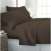 Microfiber Bed Sheets - Chocolate, Twin, 3 Piece Set