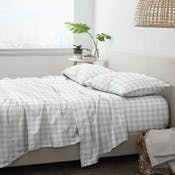 Premium Bed Sheets - Country Plaid, Queen, 4 Set