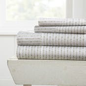 Bed Sheet Sets - Sage, Queen, Arrow Design, 4 Set