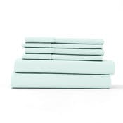 Luxury Bed Sheets - Solid Mint, King, 6 Set
