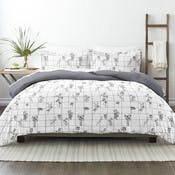 Reversible Duvet Cover Sets - Flower Field, King, 3 Piece