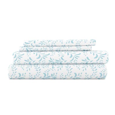 Premium Sheet Sets - Light Blue, Vine, King, 4 Piece