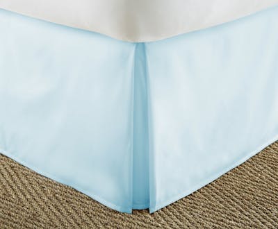Premium Bed Skirts - Aqua, Queen, Pleated