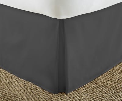 Premium Bed Skirts - Black, Queen, Pleated