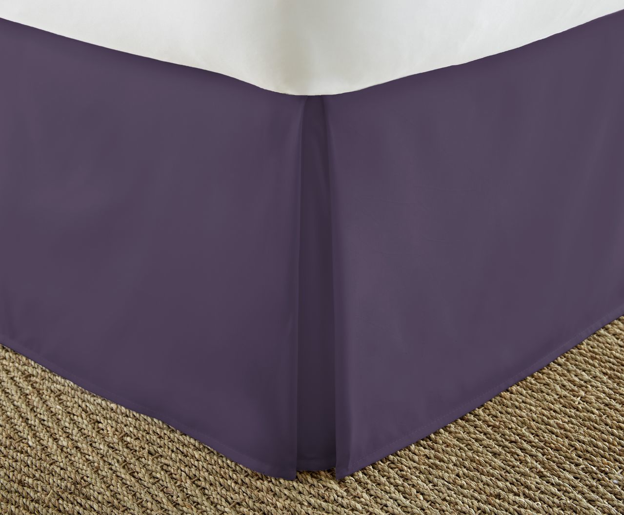 Wholesale Soft Essentials Premium Pleated Bed Skirt Dust Ruffle - Purple - Twin XL (SKU 2185722 