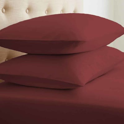 Microfiber Pillowcase Sets - Burgundy, King, 2 Pack
