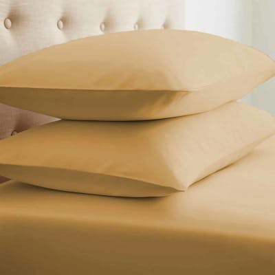 Microfiber Pillowcase Sets - Gold, Standard, 2 Pack