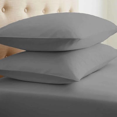 Microfiber Pillowcase Sets - Grey, Standard, 2 Pack