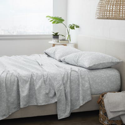 Premium Bed Sheets - Trellis Vine, Cali King, 4 Set