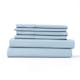 Luxury Bed Sheets - Solid Blue, Queen, 6 Set (1 of 3)