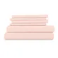 Luxury Bed Sheets - Solid Blush, Twin, 4 Set