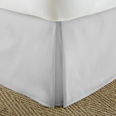 Premium Bed Skirts - Light Grey, Queen, Pleated