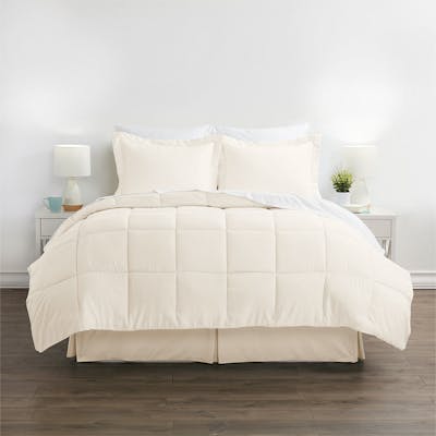 Bedding in a Bag - Ivory, Full, 8 Piece