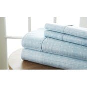 Premium Sheet Sets - Aqua, King, Polka Dot Design, 4 Piece