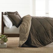 Down Alternative Comforter Sets - Taupe, King, Reversible