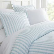 Duvet Cover Sets - Blue Stripe, King, 3 Piece