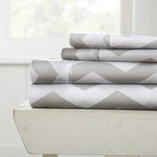 Twin Sheet Sets - Gray, Arrow Pattern, 3 Piece