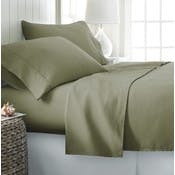 Microfiber Bed Sheet Sets - Sage, Full, 4 Piece, Double-Brushed