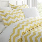 Duvet Cover Sets - Yellow, Arrow Design, King, 3 Piece